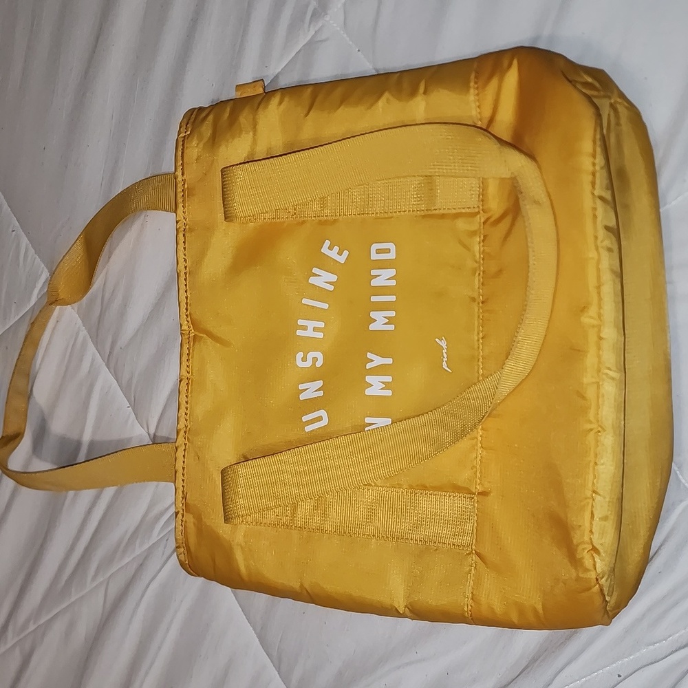 Sunshine on my mind pink cooler tote - Picture 2 of 6